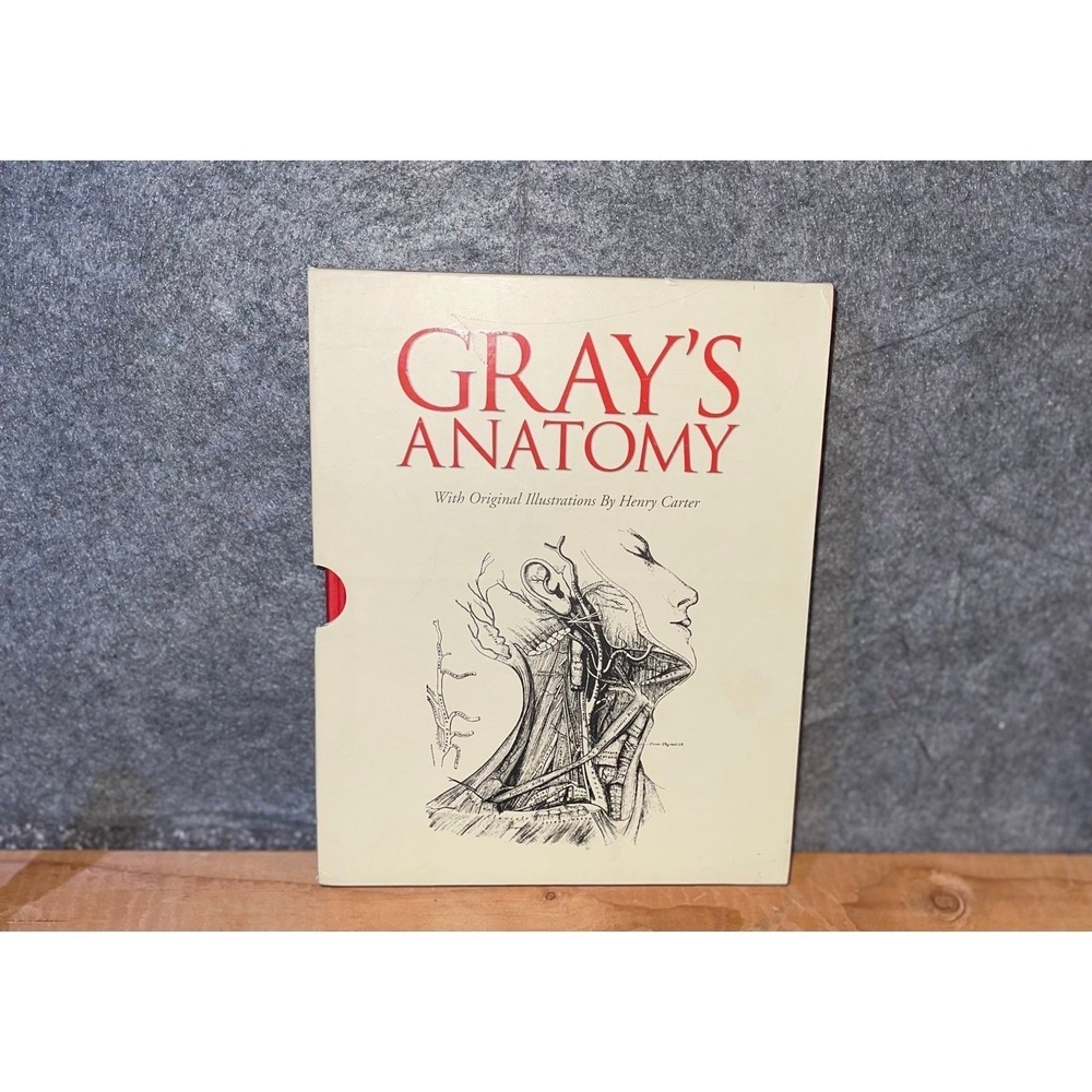 Gray's‎ Anatomy Henry Carter Illustrations Red Hardcover Slipcase Edition Sirius